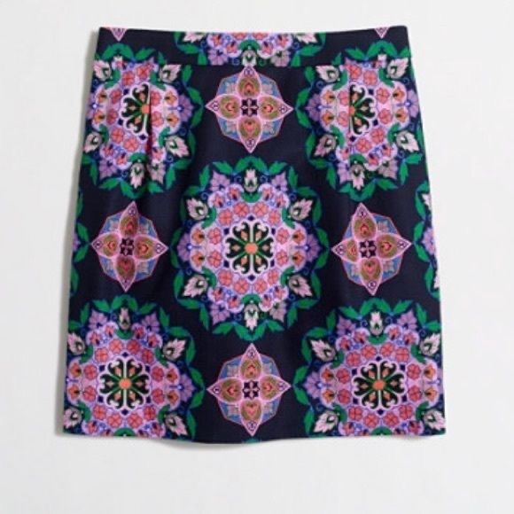 J. Crew Dresses & Skirts - J.Crew • Printed Basketweave Mini Skirt